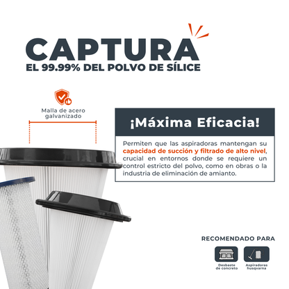 Filtro Hepa Psi Para Colectores Husqvarna S36, S13, S26
