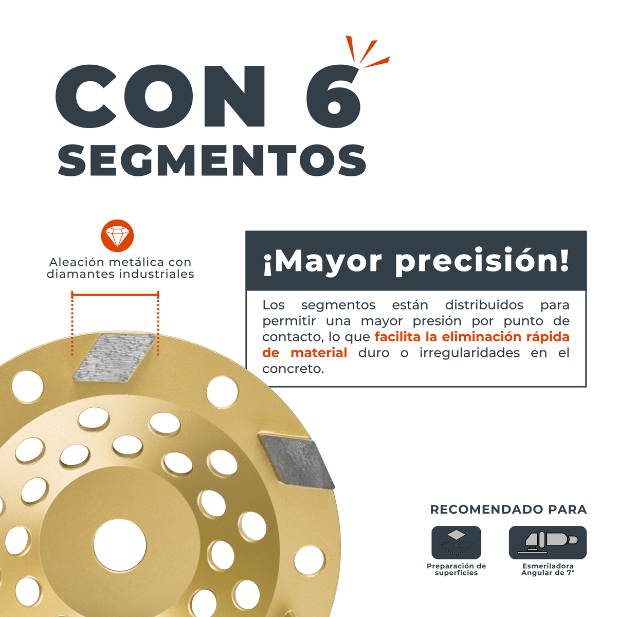 Combo rombo / 6 Segmentos / 7"