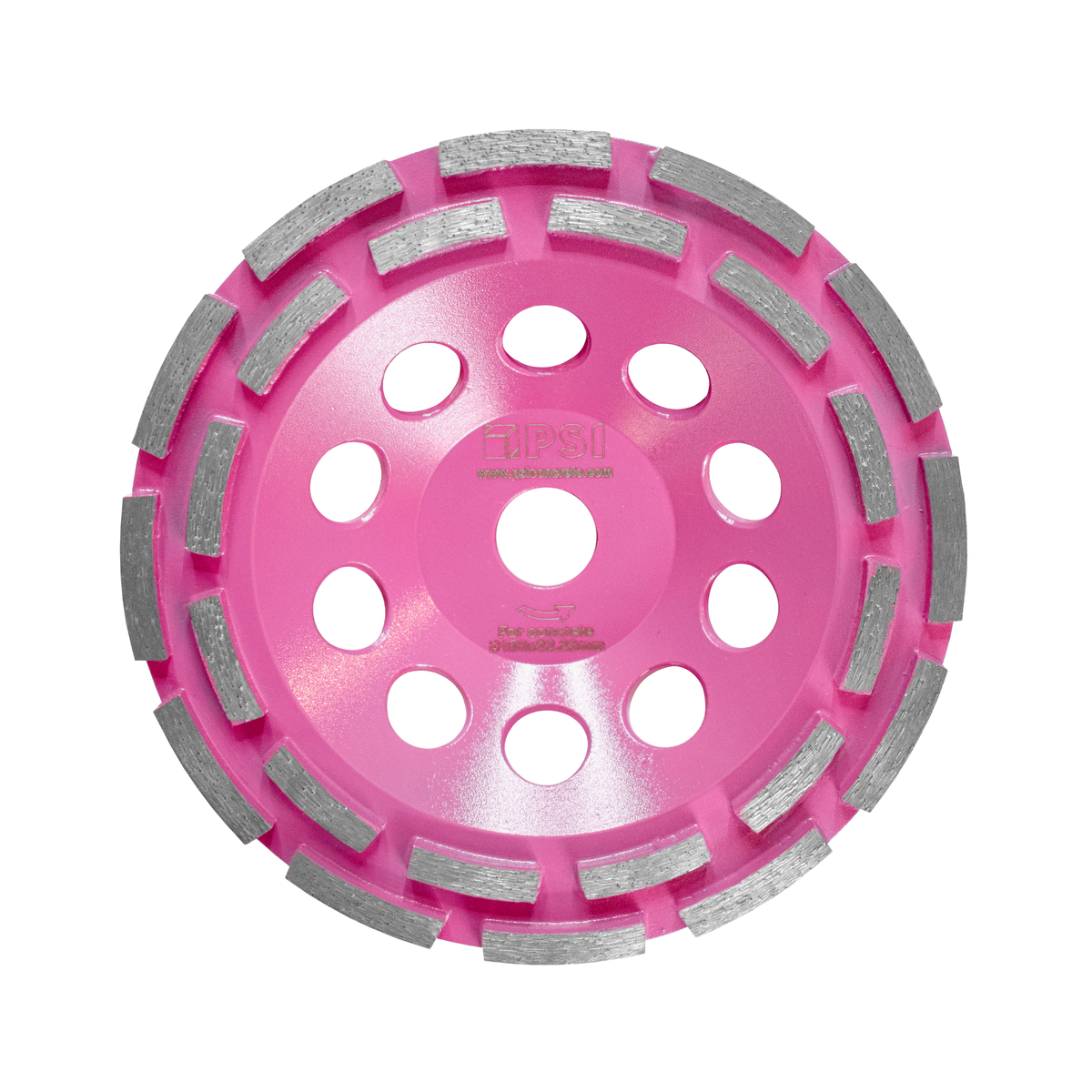 Copa Diamantada Perimetral 7 Pulgadas Rosa Chicle