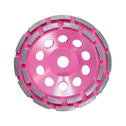 Copa Diamantada Perimetral 7 Pulgadas Rosa Chicle