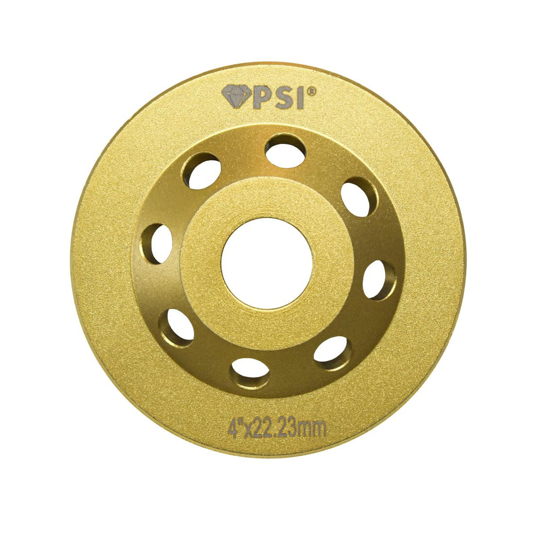 Copa Diamantada 4" PSI Concreto | Disco de Desbaste Profesional | Eje 7/8" | 4 Segmentos Grandes