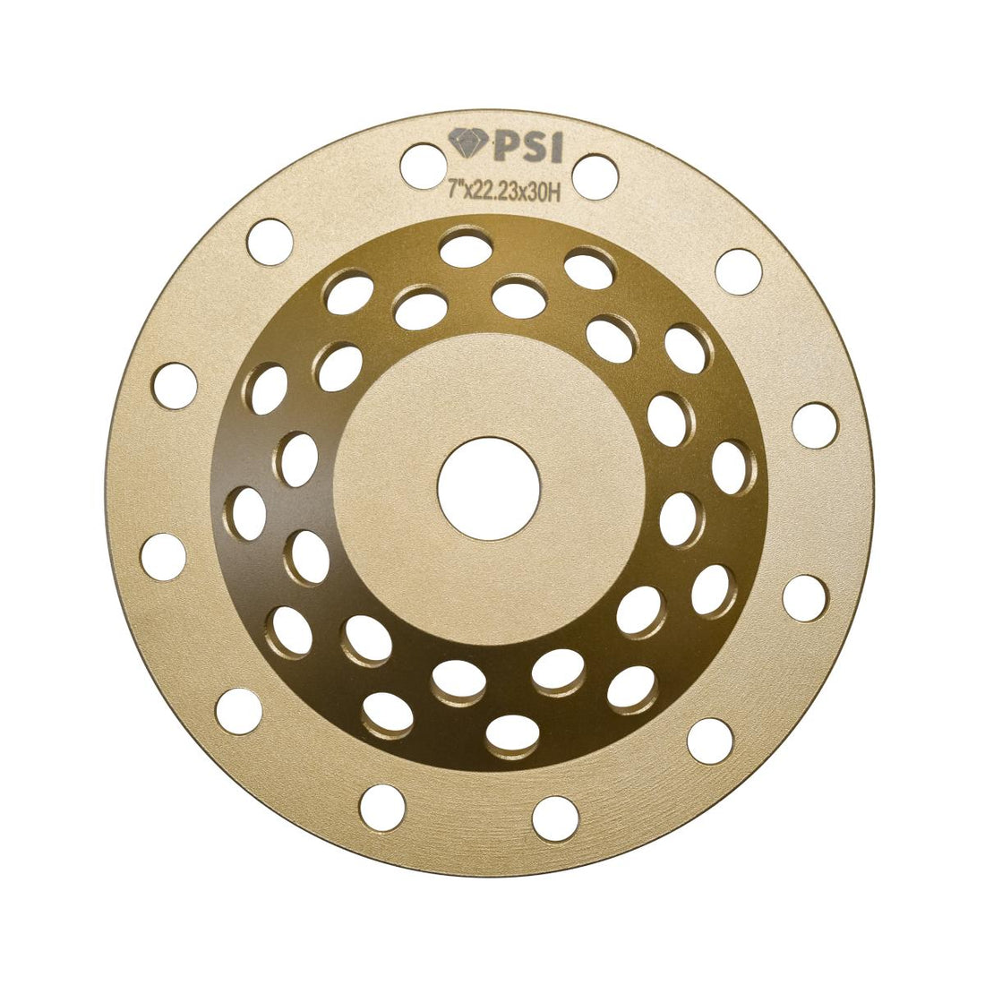 Copa Diamantada 7" Tipo Flecha PSI Concreto | Removedor de Pintura y Selladores | 12 Segmentos | Eje 7/8"
