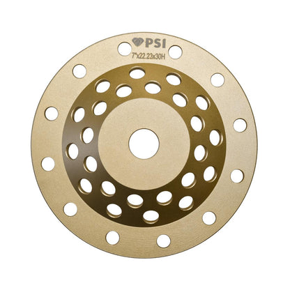 Copa Diamantada 7" Tipo Flecha PSI Concreto | Removedor de Pintura y Selladores | 12 Segmentos | Eje 7/8"