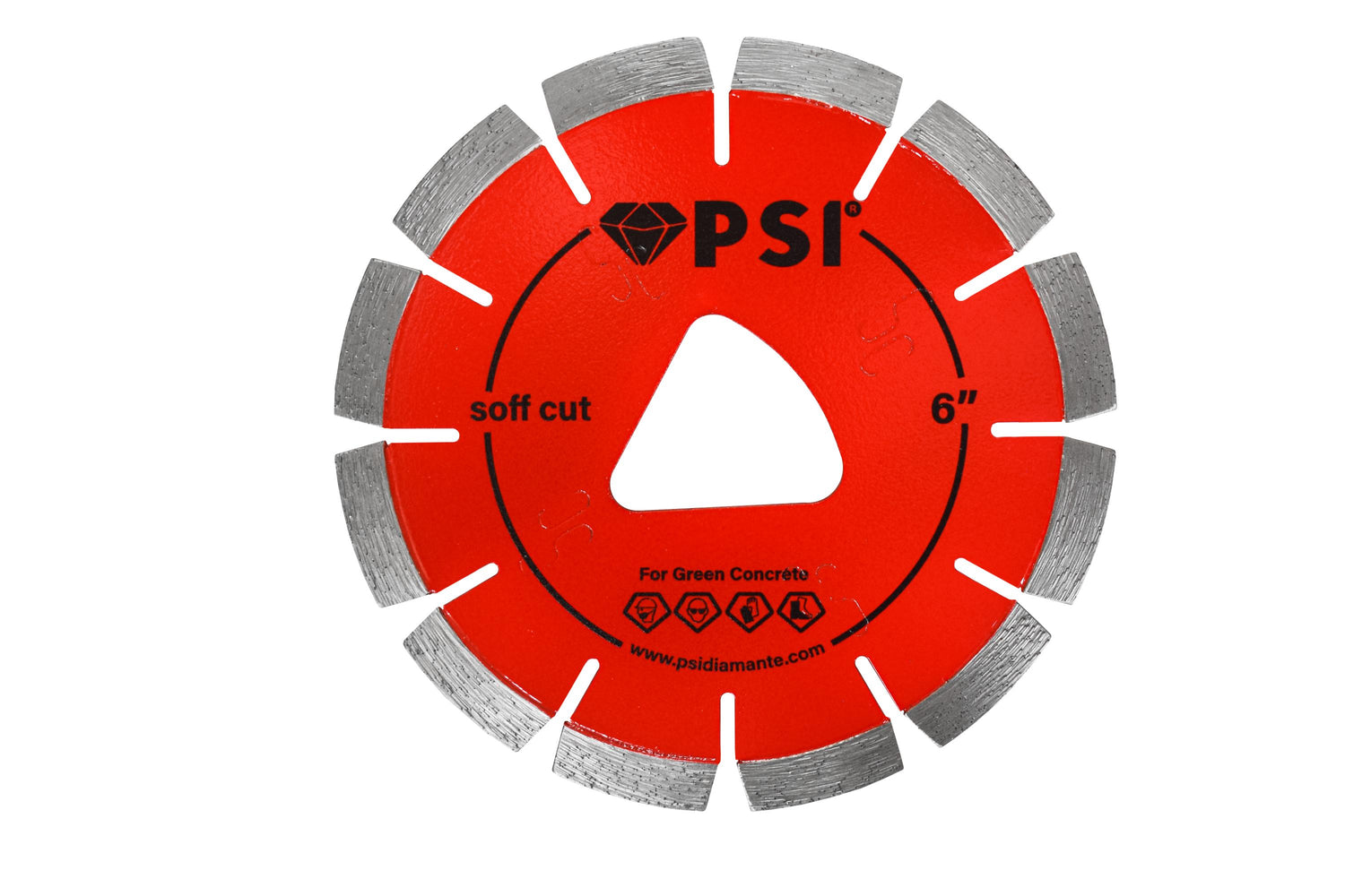 Disco Soff-Cut 6" para Concreto Verde | Corte Temprano Ultra Rápido | Eje Triangular
