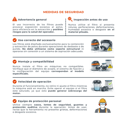 Filtro Hepa Psi Para Colectores Husqvarna S36, S13, S26