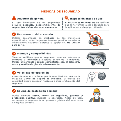Segmento doble cofre (Kit 9 pzas)