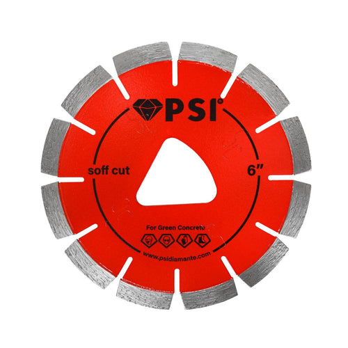 Disco de Corte 6" para soff-cut, CON DISEÑO ÚNICO QUE PERMITE EL CORTE EN “VERDE”